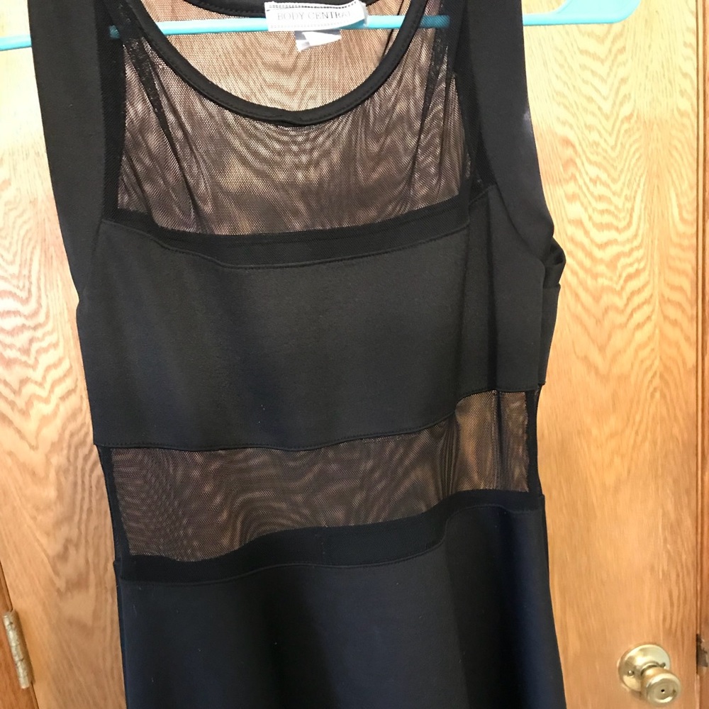 Black mesh dress